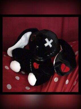 Brand New Goth VooDoo Bunny Rabbit Plushie Doll